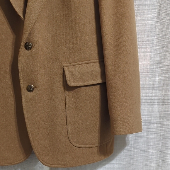 Man In Wool Classic Blazer/ Sport Coat 41R Tan Wool - Picture 5 of 16